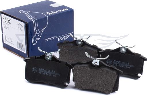 TOMEX brakes TX 15-22 - Brake Pad Set, disc brake onlydrive.pro