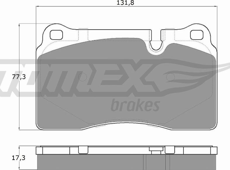 TOMEX brakes TX 16-72 - Brake Pad Set, disc brake onlydrive.pro