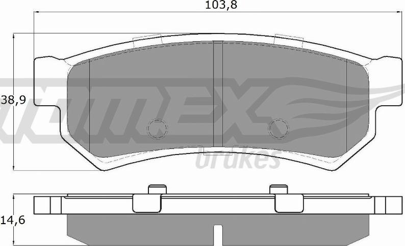 TOMEX brakes TX 16-77 - Brake Pad Set, disc brake onlydrive.pro