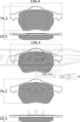 TOMEX brakes TX 10-942 - Stabdžių trinkelių rinkinys, diskinis stabdys onlydrive.pro