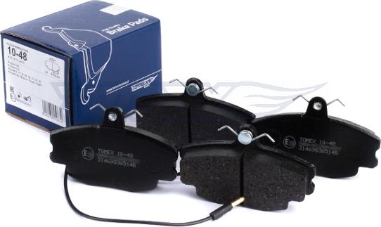 TOMEX brakes TX 10-48 - Brake Pad Set, disc brake onlydrive.pro