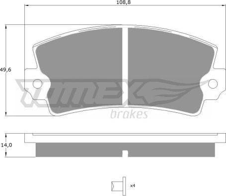 TOMEX brakes TX 10-43 - Brake Pad Set, disc brake onlydrive.pro