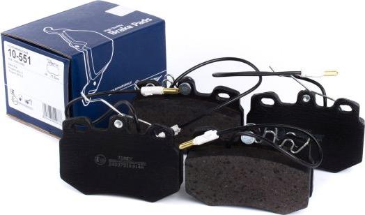 TOMEX brakes TX 10-551 - Stabdžių trinkelių rinkinys, diskinis stabdys onlydrive.pro