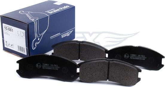 TOMEX brakes TX 10-561 - Stabdžių trinkelių rinkinys, diskinis stabdys onlydrive.pro