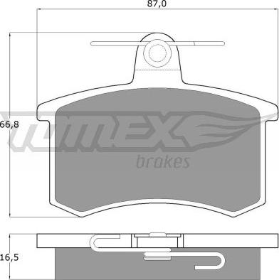 TOMEX brakes TX 10-62 - Brake Pad Set, disc brake onlydrive.pro