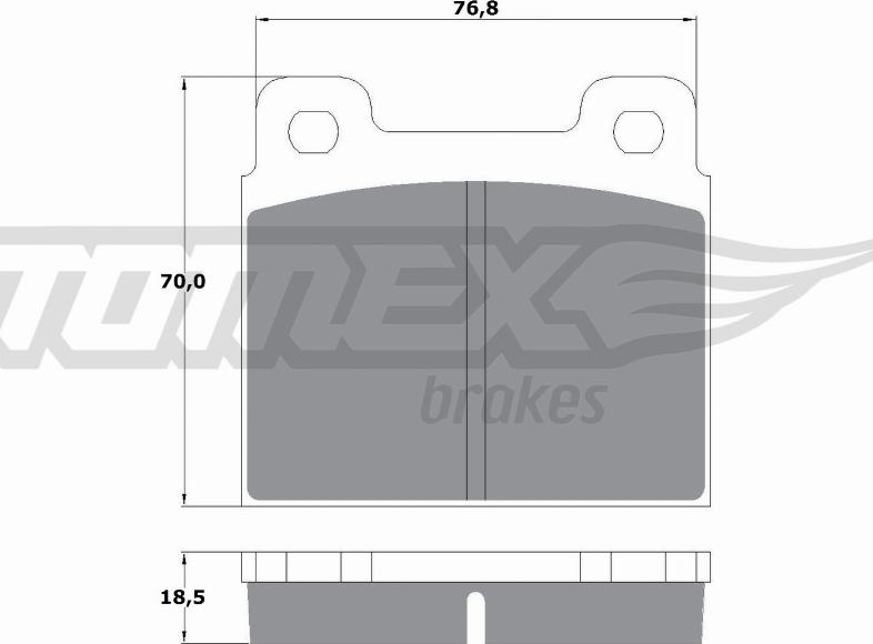 TOMEX brakes TX 10-181 - Brake Pad Set, disc brake onlydrive.pro