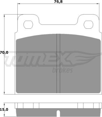 TOMEX brakes TX 10-18 - Brake Pad Set, disc brake onlydrive.pro