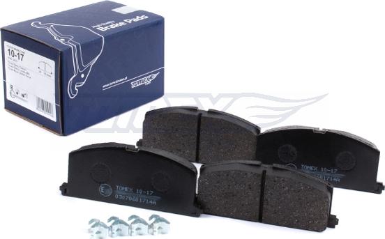 TOMEX brakes TX 10-17 - Brake Pad Set, disc brake onlydrive.pro