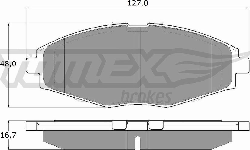 TOMEX brakes TX 10-80 - Bremžu uzliku kompl., Disku bremzes onlydrive.pro