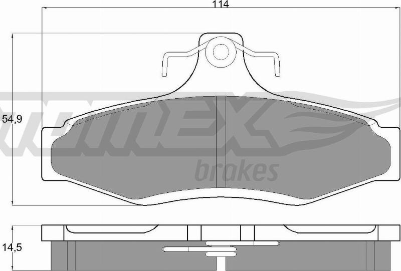 TOMEX brakes TX 10-81 - Brake Pad Set, disc brake onlydrive.pro