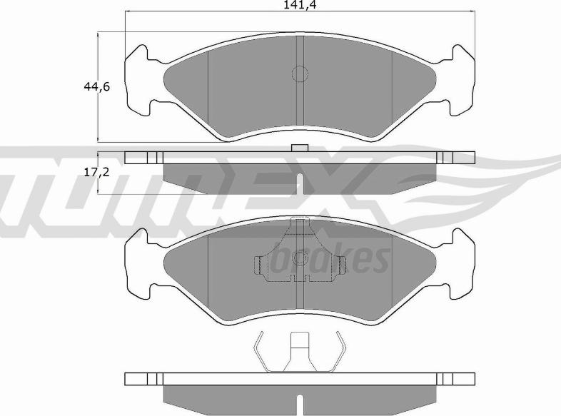 TOMEX brakes TX 10-83 - Bremžu uzliku kompl., Disku bremzes onlydrive.pro