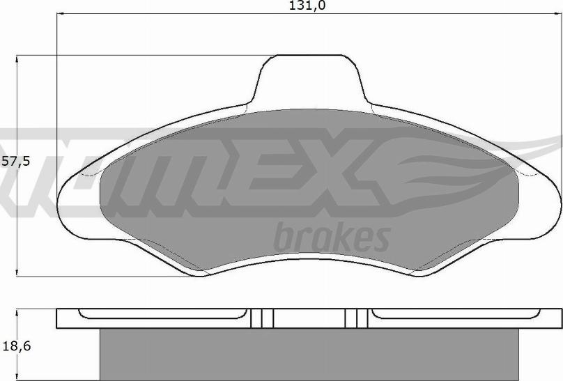 TOMEX brakes TX 10-82 - Stabdžių trinkelių rinkinys, diskinis stabdys onlydrive.pro