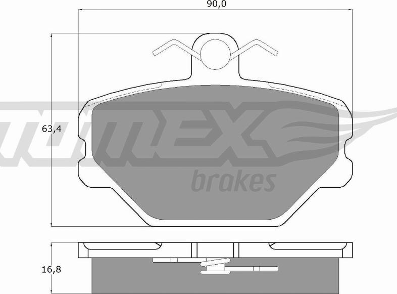 TOMEX brakes TX 10-39 - Brake Pad Set, disc brake onlydrive.pro