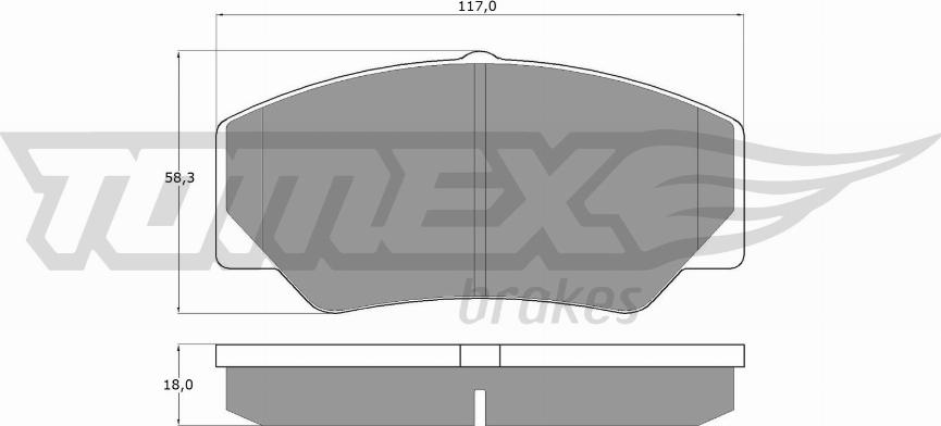 TOMEX brakes TX 10-30 - Bremžu uzliku kompl., Disku bremzes onlydrive.pro