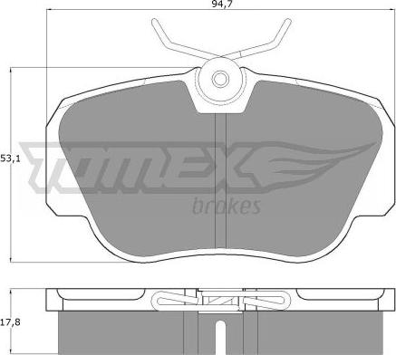 TOMEX brakes TX 10-38 - Brake Pad Set, disc brake onlydrive.pro