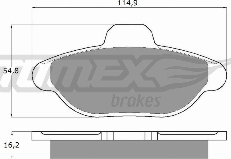 TOMEX brakes TX 10-33 - Bremžu uzliku kompl., Disku bremzes onlydrive.pro