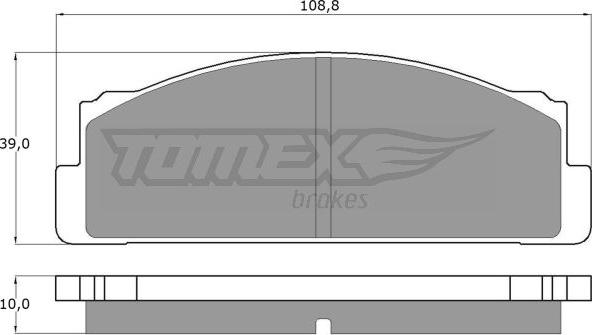 TOMEX brakes TX 10-24 - Brake Pad Set, disc brake onlydrive.pro