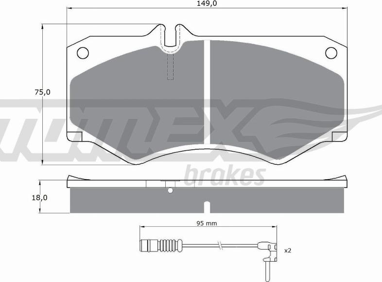 TOMEX brakes TX 10-201 - Piduriklotsi komplekt,ketaspidur onlydrive.pro