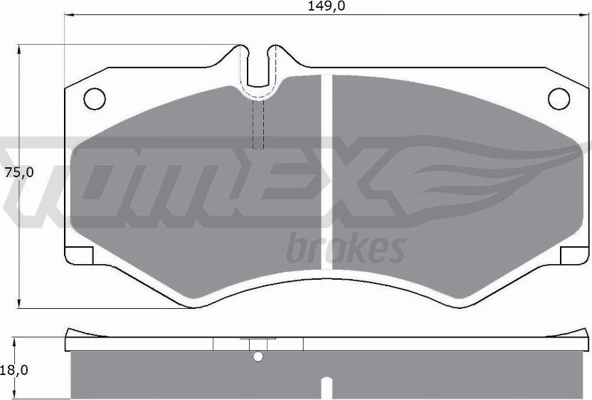 TOMEX brakes TX 10-20 - Тормозные колодки, дисковые, комплект onlydrive.pro