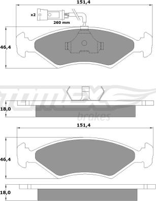 TOMEX brakes TX 10-281 - Jarrupala, levyjarru onlydrive.pro