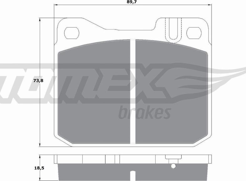 TOMEX brakes TX 10-224 - Brake Pad Set, disc brake onlydrive.pro