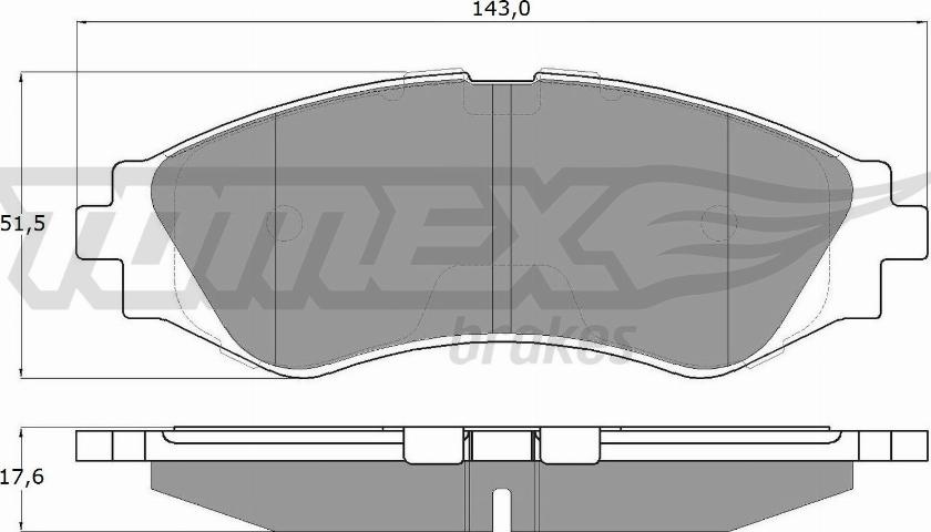 TOMEX brakes TX 10-74 - Brake Pad Set, disc brake onlydrive.pro