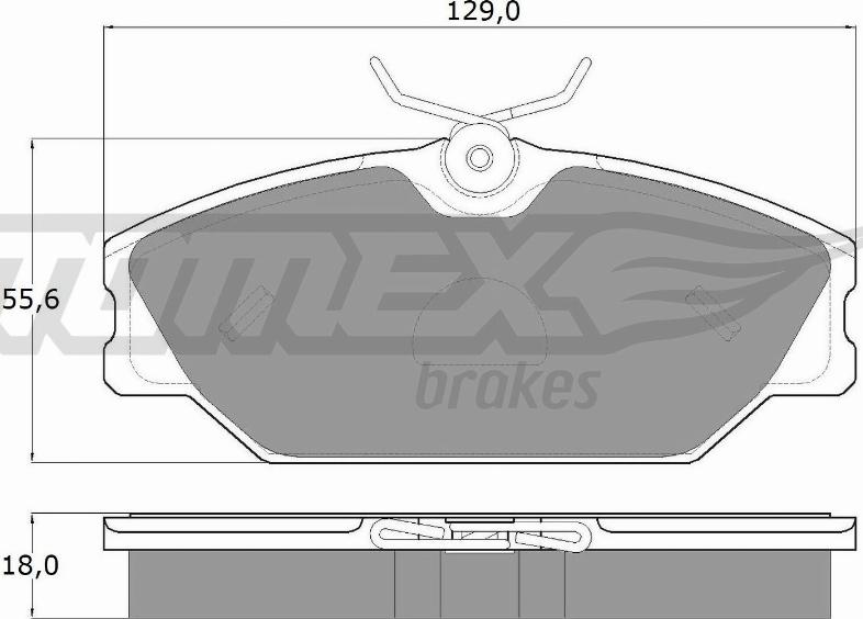 TOMEX brakes TX 10-761 - Brake Pad Set, disc brake onlydrive.pro