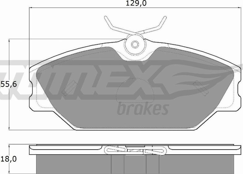 TOMEX brakes TX 10-761 - Piduriklotsi komplekt,ketaspidur onlydrive.pro