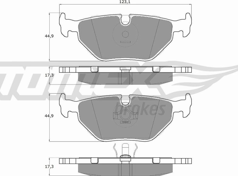 TOMEX brakes TX 10-70 - Bremžu uzliku kompl., Disku bremzes onlydrive.pro