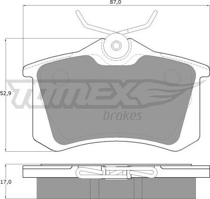 TOMEX brakes TX 10-781 - Brake Pad Set, disc brake onlydrive.pro