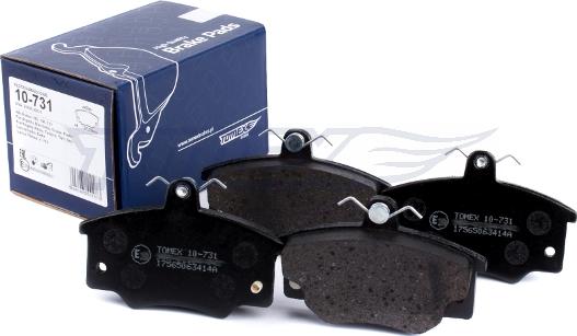 TOMEX brakes TX 10-731 - Bremžu uzliku kompl., Disku bremzes onlydrive.pro