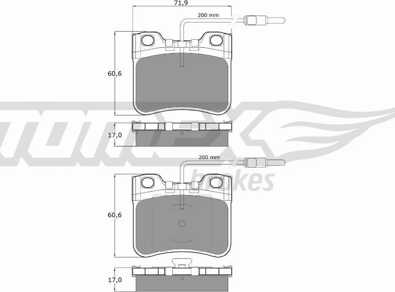 TOMEX brakes TX 11-98 - Brake Pad Set, disc brake onlydrive.pro