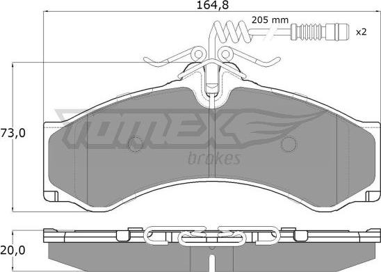 TOMEX brakes TX 11-481 - Jarrupala, levyjarru onlydrive.pro