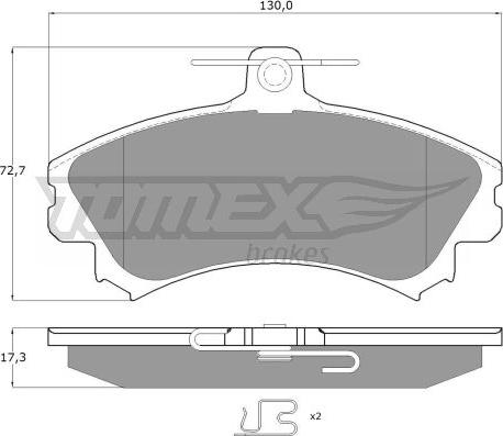 TOMEX brakes TX 11-521 - Piduriklotsi komplekt,ketaspidur onlydrive.pro