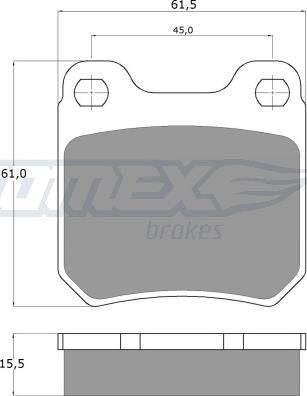 TOMEX brakes TX 11-60 - Brake Pad Set, disc brake onlydrive.pro