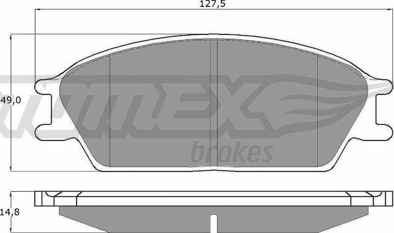 TOMEX brakes TX 11-06 - Brake Pad Set, disc brake onlydrive.pro