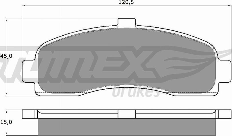 TOMEX brakes TX 11-10 - Brake Pad Set, disc brake onlydrive.pro