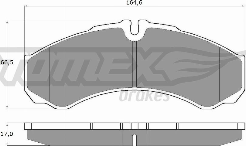 TOMEX brakes TX 11-11 - Bremžu uzliku kompl., Disku bremzes onlydrive.pro