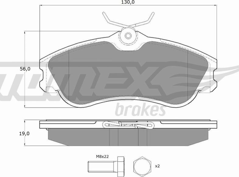 TOMEX brakes TX 11-121 - Brake Pad Set, disc brake onlydrive.pro