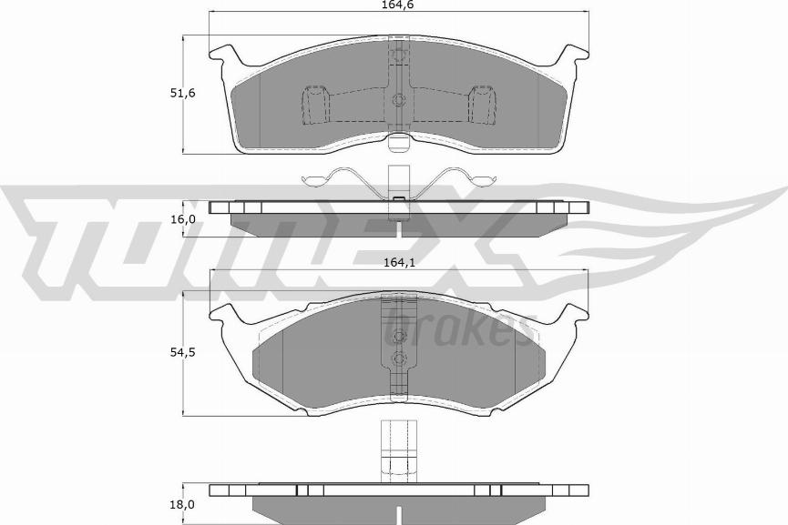 TOMEX brakes TX 11-81 - Brake Pad Set, disc brake onlydrive.pro