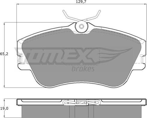 TOMEX brakes TX 11-82 - Stabdžių trinkelių rinkinys, diskinis stabdys onlydrive.pro