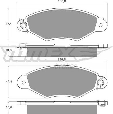 TOMEX brakes TX 11-75 - Brake Pad Set, disc brake onlydrive.pro