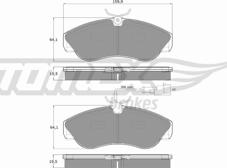 TOMEX brakes TX 11-731 - Bremžu uzliku kompl., Disku bremzes onlydrive.pro