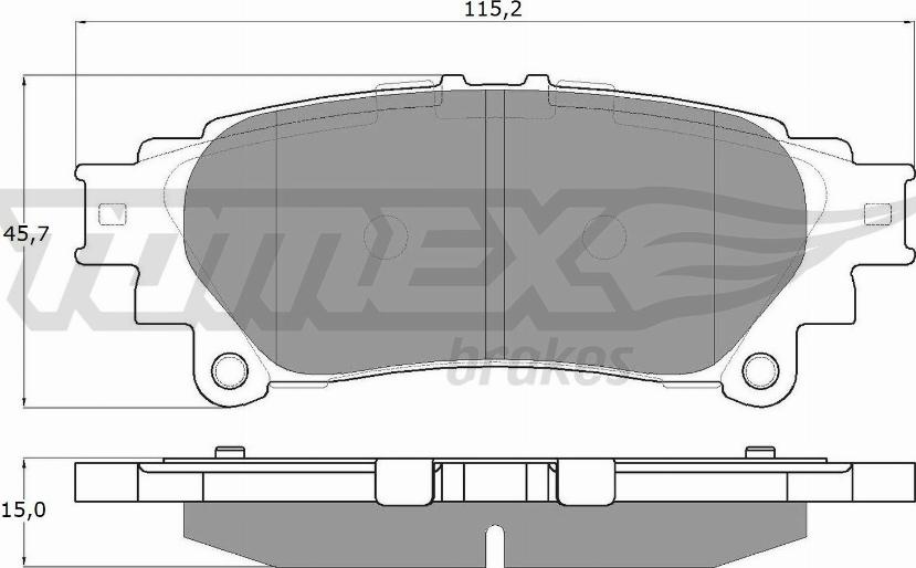 TOMEX brakes TX 18-40 - Тормозные колодки, дисковые, комплект onlydrive.pro