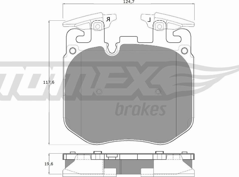 TOMEX brakes TX 18-50 - Stabdžių trinkelių rinkinys, diskinis stabdys onlydrive.pro