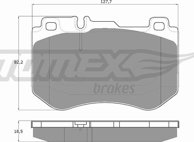 TOMEX brakes TX 18-51 - Bremžu uzliku kompl., Disku bremzes onlydrive.pro