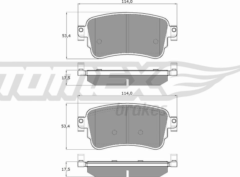 TOMEX brakes TX 18-64 - Brake Pad Set, disc brake onlydrive.pro