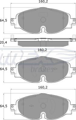 TOMEX brakes TX 18-05 - Piduriklotsi komplekt,ketaspidur onlydrive.pro