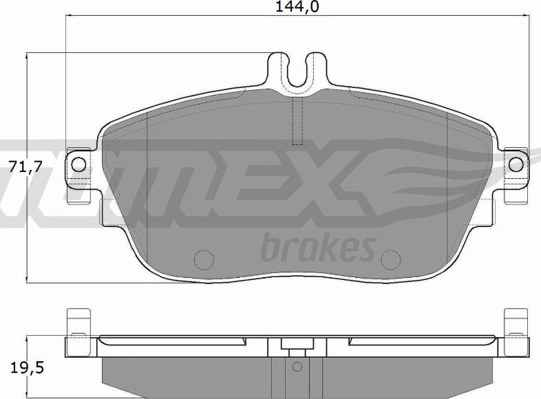 TOMEX brakes TX 18-06 - Piduriklotsi komplekt,ketaspidur onlydrive.pro