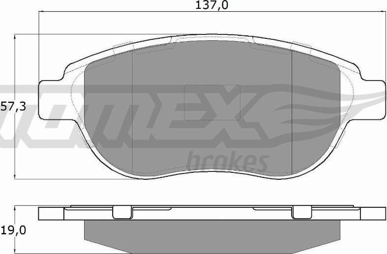 TOMEX brakes TX 13-42 - Brake Pad Set, disc brake onlydrive.pro
